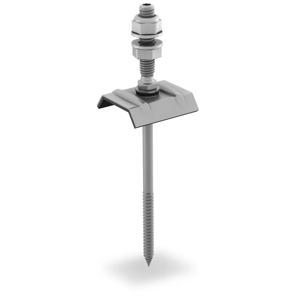 K2 1002228 Solarbefestiger mit Kalotte 8 × 80/50 für Holz-Unterkonstruktion