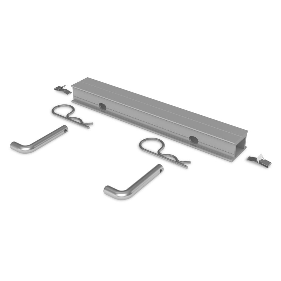 K2 2004123 Schienenverbinder Set für das Dome 6.10 System inkl. Potenzialausgleich.