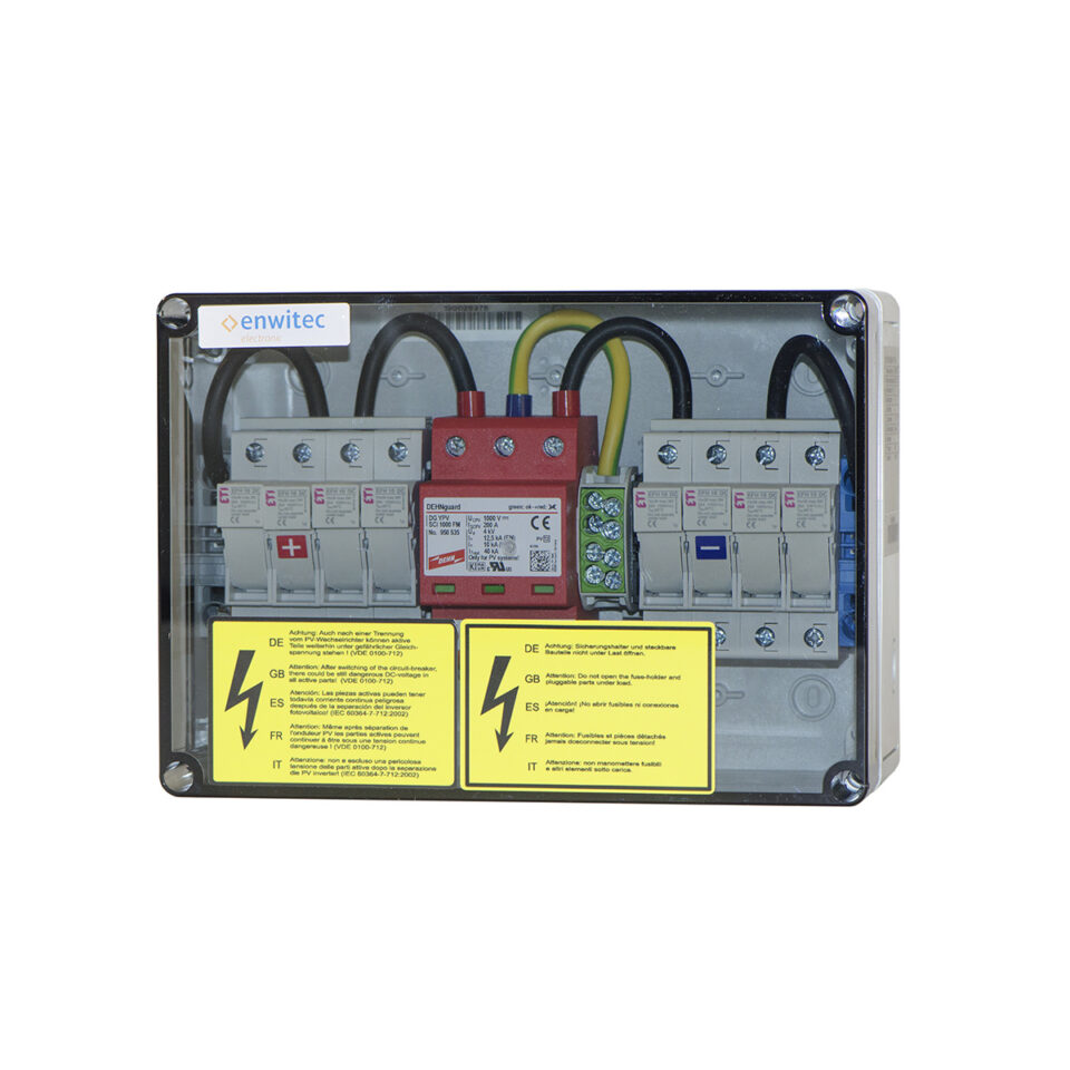 enwitec 10012765 Generatoranschlusskasten 1 MPPT 3-4 Stränge SPD Typ 2