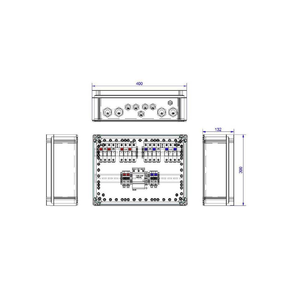 enwitec 10012675 Generatoranschlusskasten 1 MPPT 5-8 Stränge SPD Typ 2