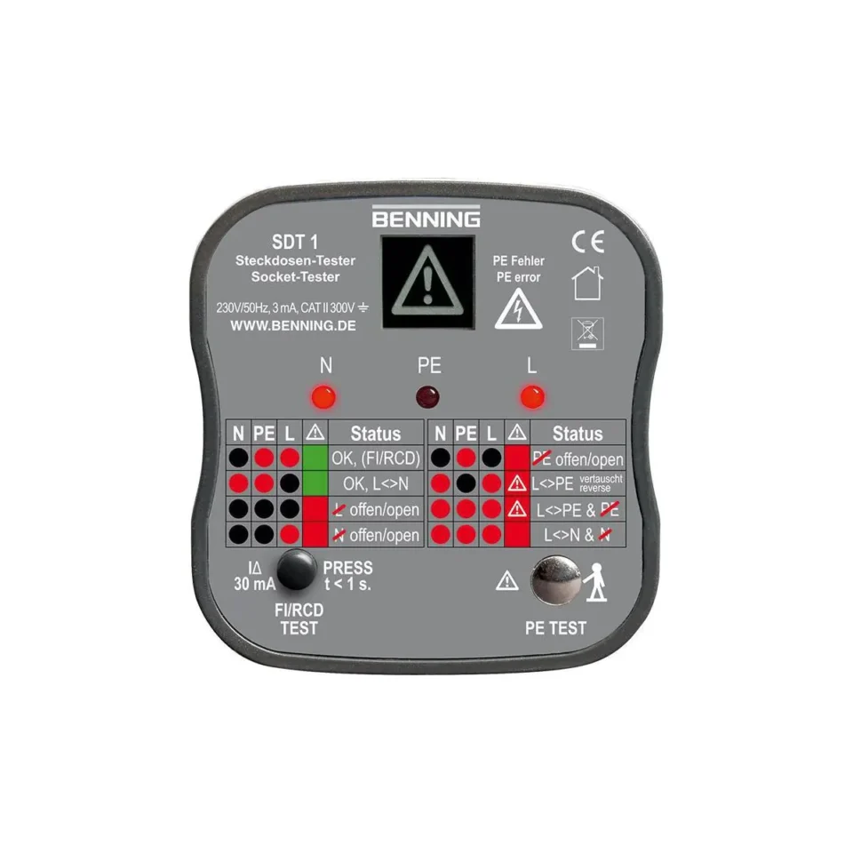 BENNING SDT 1 Steckdosentester  020053