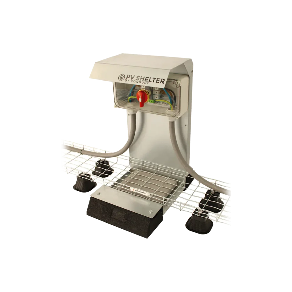 Conduct PVS200319-PVBOX.S125 PV-Box Sicherheitsschutzraum inklusive vormontiertem 125 A Wechselstrom-Trennschalter