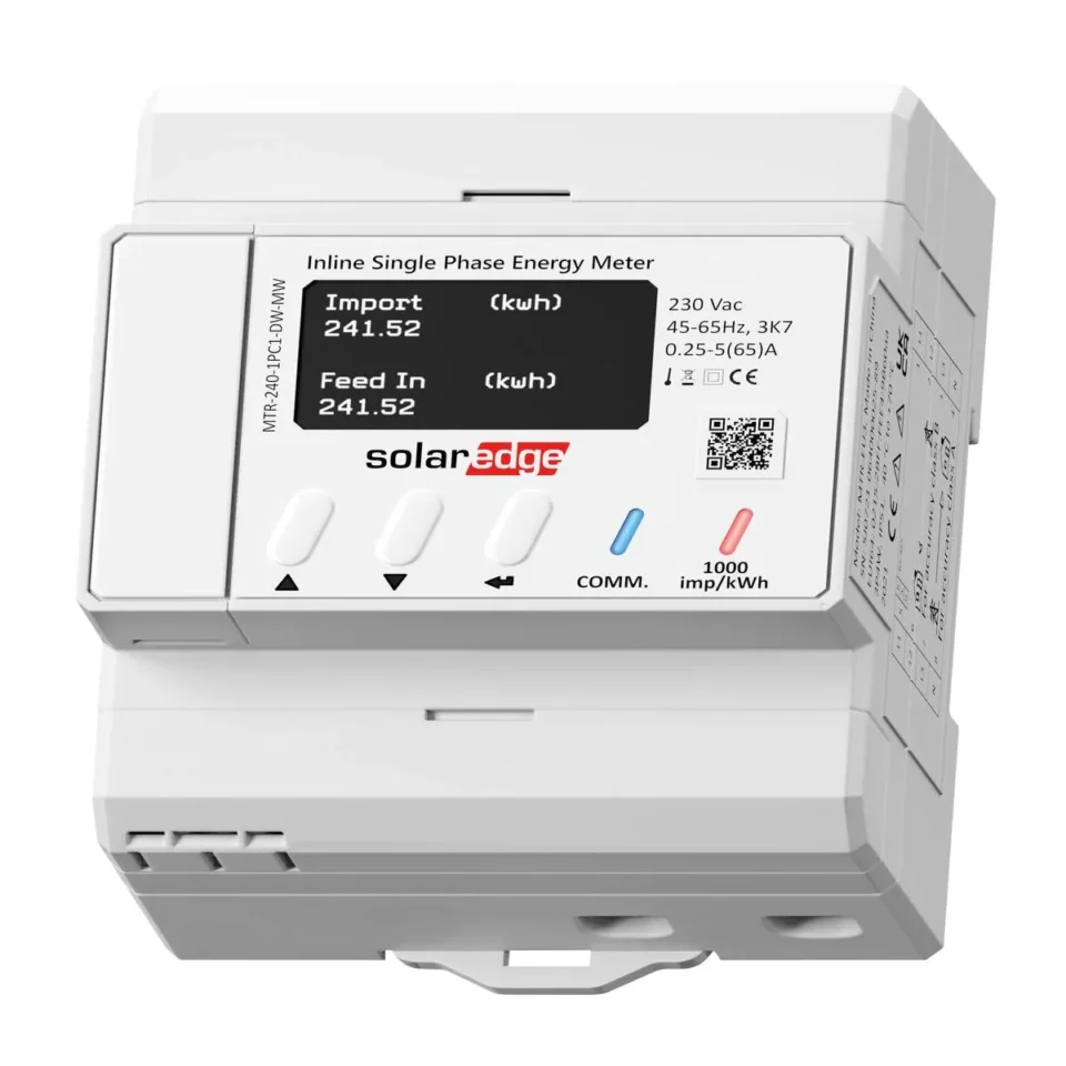 SolarEdge MTR-240-3PC1-D-A-MW Inline-Energiezähler mit Energienetz, 1PH/3PH 230/400 V, 65 A