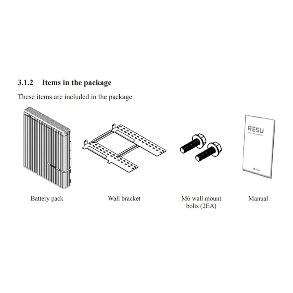 LG Chem RESU10.0H (Type-R) Hochspannung (400 V) Speicher für SolarEdge/Huawei