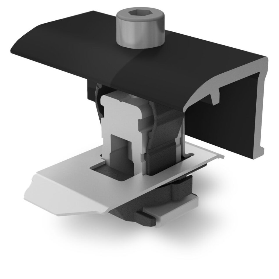 K2 2004545 Clamp EC 25-40, schwarz eloxiert