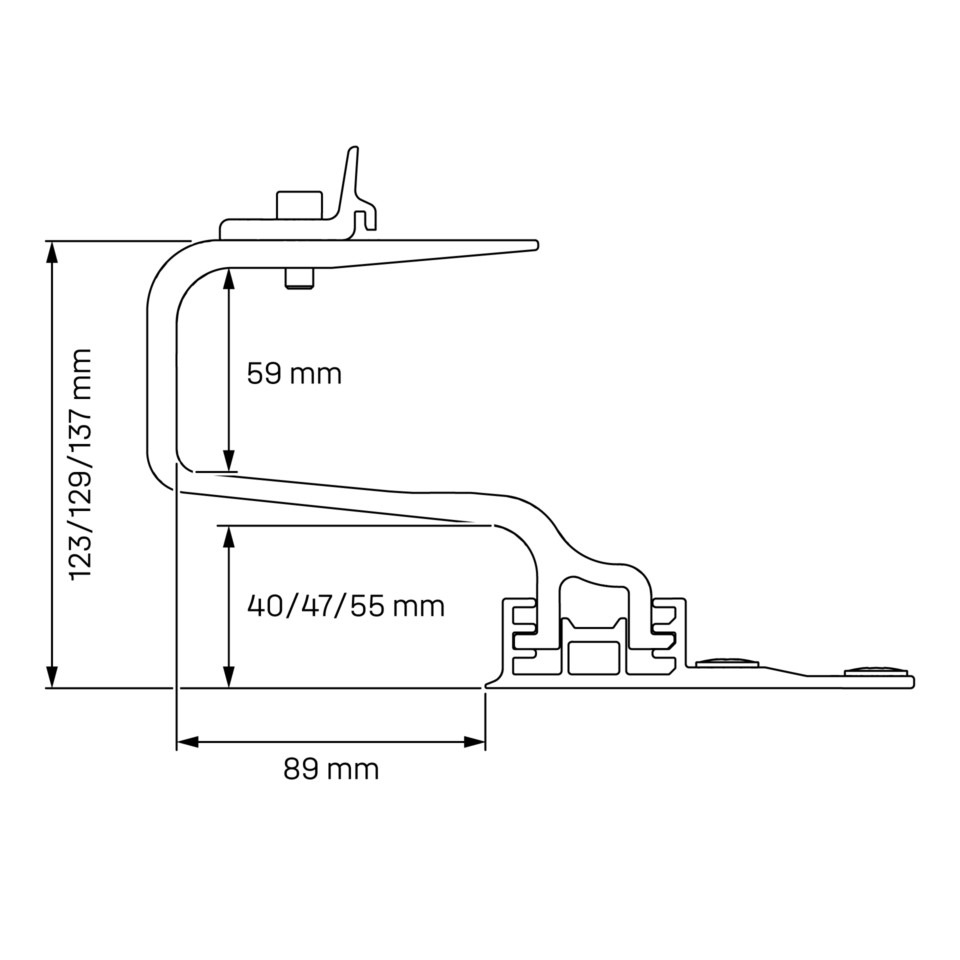 K2 2004795 Dachhaken SingleHook 3S Light