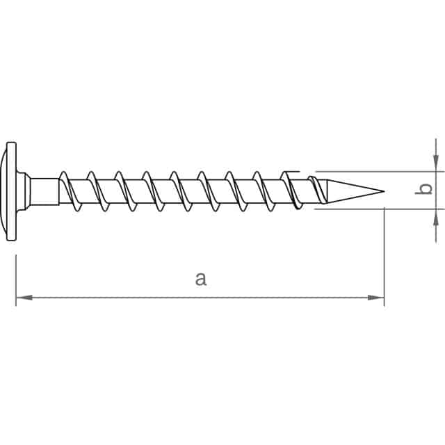 novotegra 03-000268 Befestigungsschraube Dachhaken 6x30