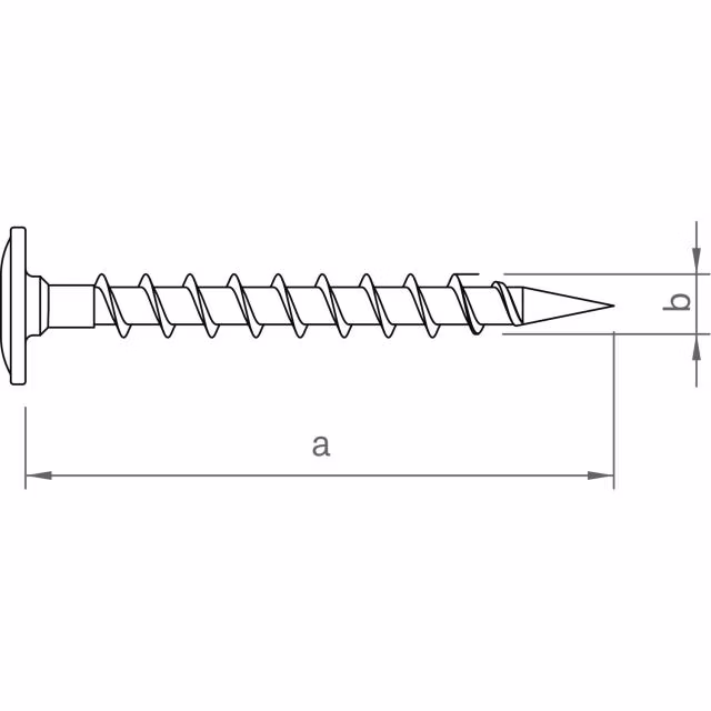 novotegra 03-000279 Befestigungsschraube Dachhaken 6x120 V2A