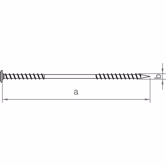 novotegra 03-000304 Befestigungsschraube Dachhaken 8x260 – Bild 2