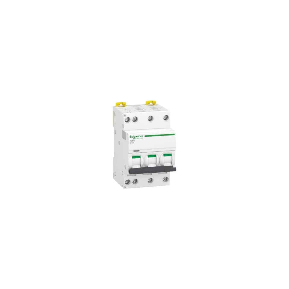 Schneider Electric A9P52720 (MCB) Acti9 iC40 - 3P+N - C20 - 4500A (IEC/EN 60898-1) - 6kA (IEC/EN 60947-2)