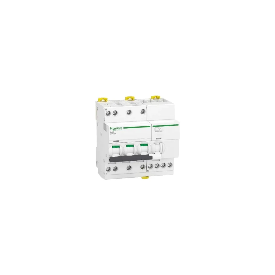 Schneider Electric A9DF3740 (RCBO) Acti9 iCV40N - 3P+N - C40 - 6000A - A-SI Type - 30mA