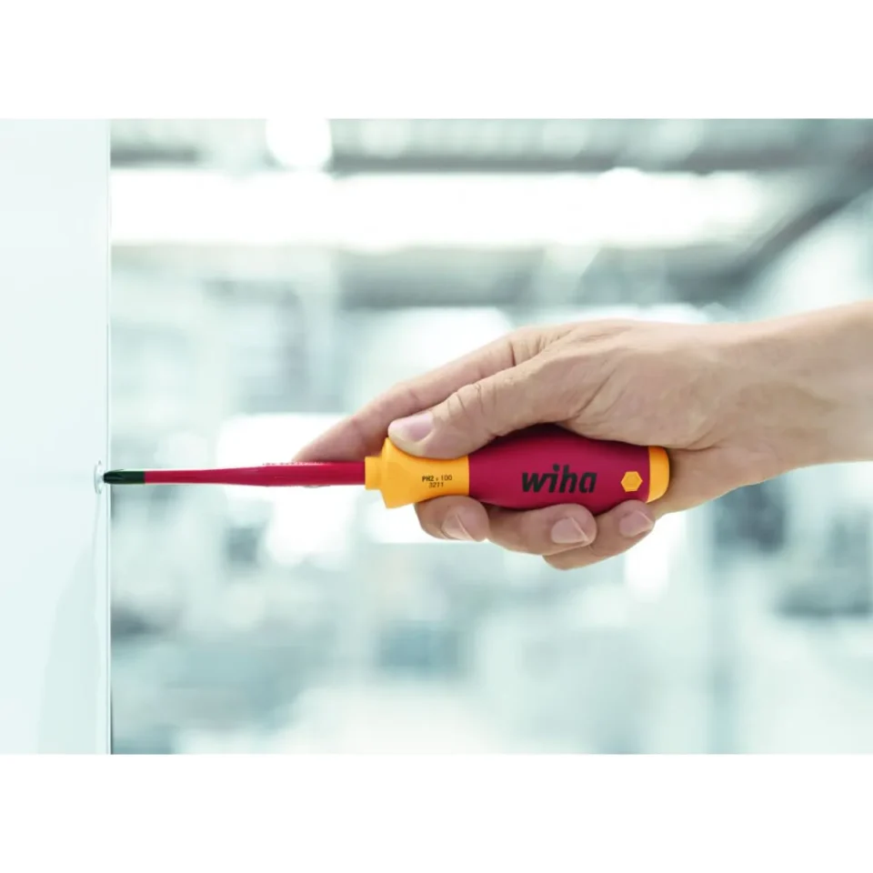 WIHA SoftFinish Electric slimFix Schlitz Schraubendreher 3201 5,5x125  22035391